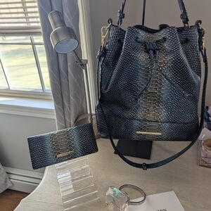 Brahmin Set: Serenity Marlowe Bucket Bag & Matching Wallet